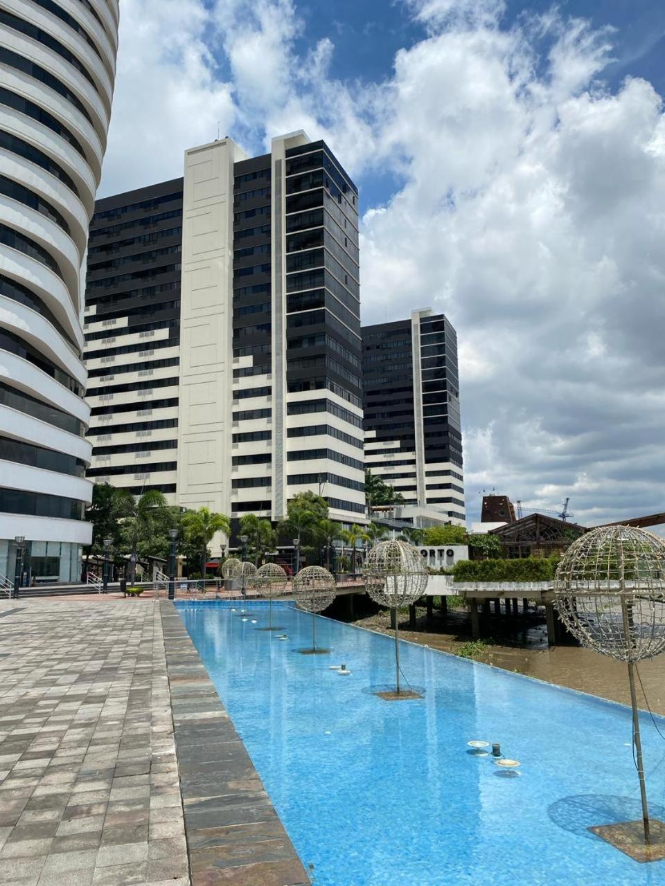 Puerto Santa Ana, Torres Bellini, 2 Dormitorios, Parqueo Guayaquil Dış mekan fotoğraf