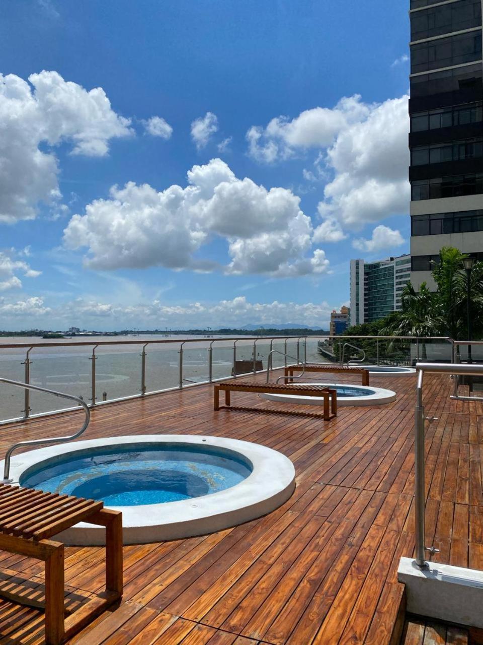Puerto Santa Ana, Torres Bellini, 2 Dormitorios, Parqueo Guayaquil Dış mekan fotoğraf